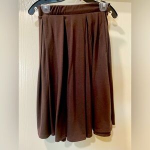Lularoe Maddison Skirt, Brown, XS.